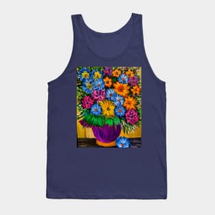 Fun and colorful abstract flowers Tank Top